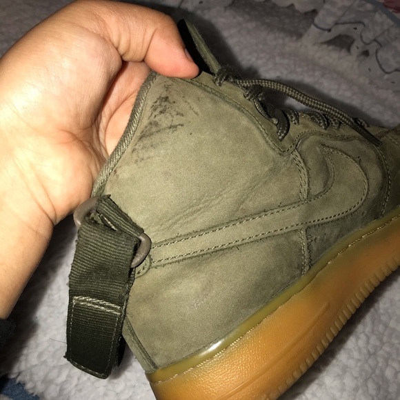 Green Suede Air Force 1st - Picture 7 of 9